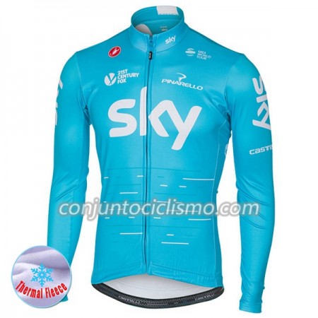 Maillot Invierno Termico 2017 Team Sky N002